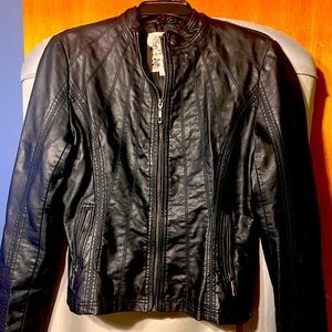 Womens Large Pleather short jacket